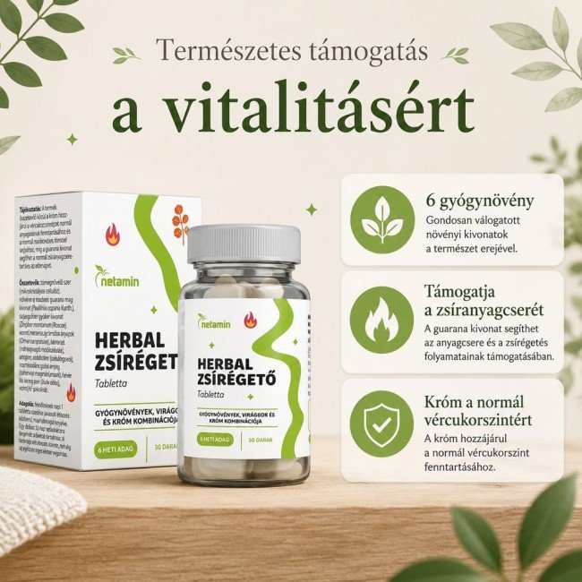 Netamin herbál zsírégető 30db Netamin herbál zsírégető 30db