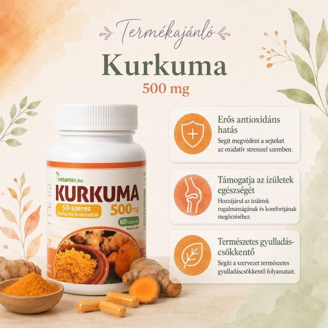 Netamin kurkuma kapszula 60db Netamin kurkuma kapszula 60db