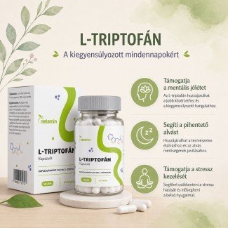 Netamin l-triptofán 500mg kapszula 60db Netamin l-triptofán 500mg kapszula 60db