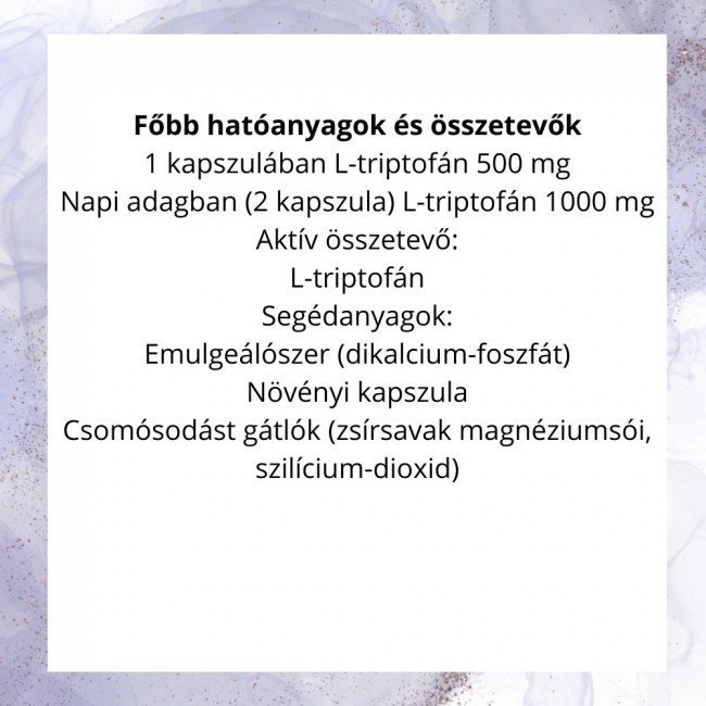 Netamin l-triptofán 500mg kapszula 60db Netamin l-triptofán 500mg kapszula 60db