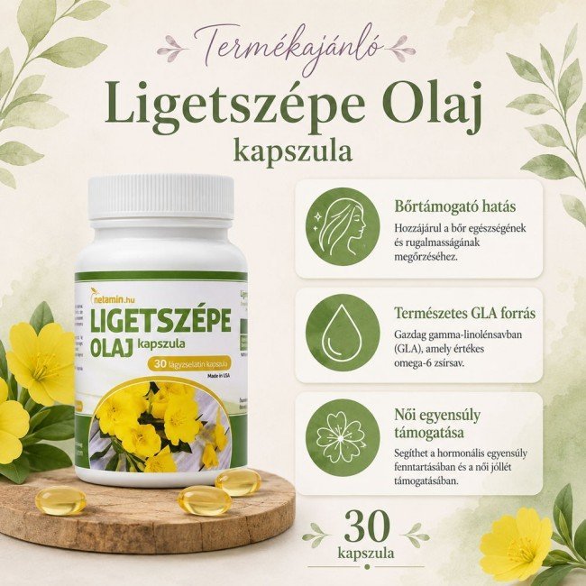 Netamin ligetszépe olaj lágyzselatin kapszula 30db Netamin ligetszépe olaj lágyzselatin kapszula 30db