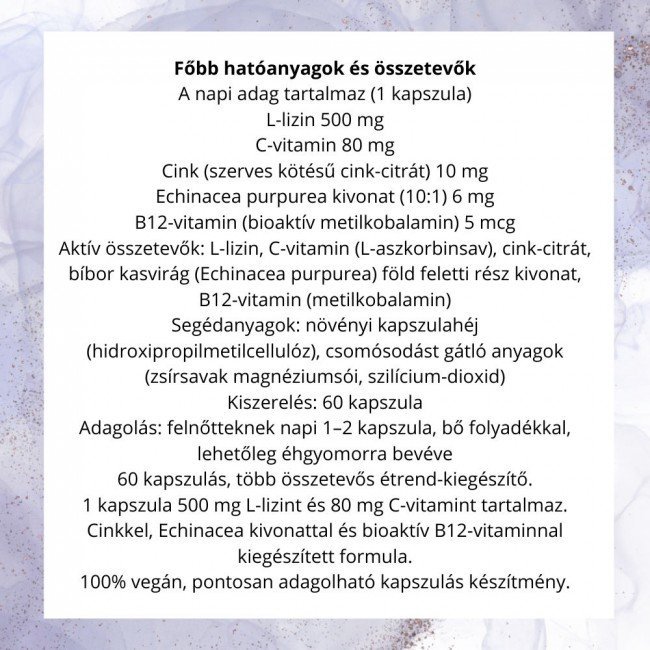 Netamin lizin pajzs komplex kapszula 60db Netamin lizin pajzs komplex kapszula 60db