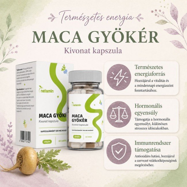 Netamin maca gyökér kivonat kapszula 60db