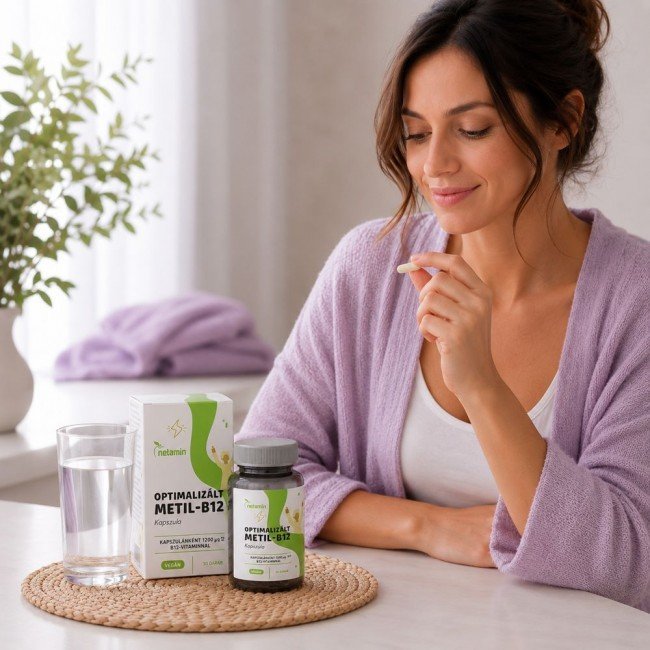 Netamin optimalizált metil-b12 vitamin tabletta 30db Netamin optimalizált metil-b12 vitamin tabletta 30db