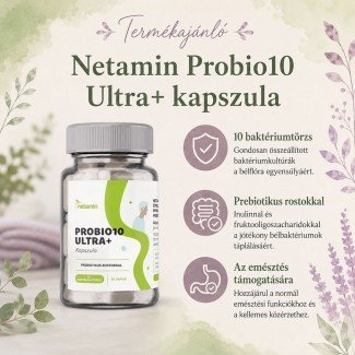 Netamin probio 10 ultra+ kapszula 30db