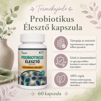 Netamin probiotikus élesztő kapszula 60db Netamin probiotikus élesztő kapszula 60db