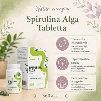 Netamin spirulina alga tabletta 360db Netamin spirulina alga tabletta 360db