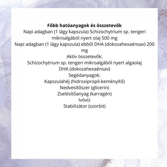 Netamin vegán omega-3 algaolaj kapszula 60db Netamin vegán omega-3 algaolaj kapszula 60db