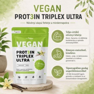 Netamin vegan prot3in triplex ultra fehérjepor vanília 450g Netamin vegan prot3in triplex ultra fehérjepor vanília 450g
