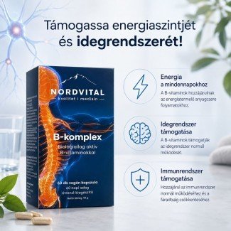 Nordvital b-komplex vegán kapszula 60db