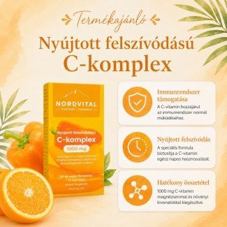 Nordvital C-vitamin komplex Retard 1000mg 60 db 