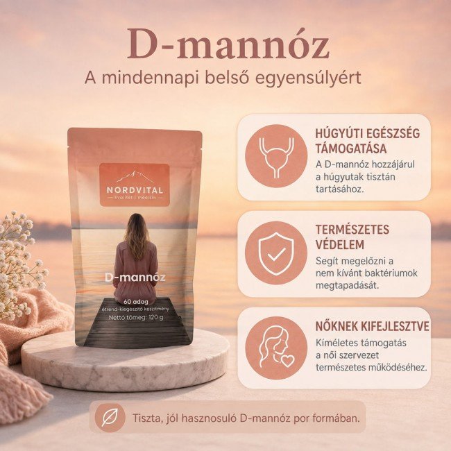 Nordvital d-mannóz por 60adag 120g Nordvital d-mannóz por 60adag 120g