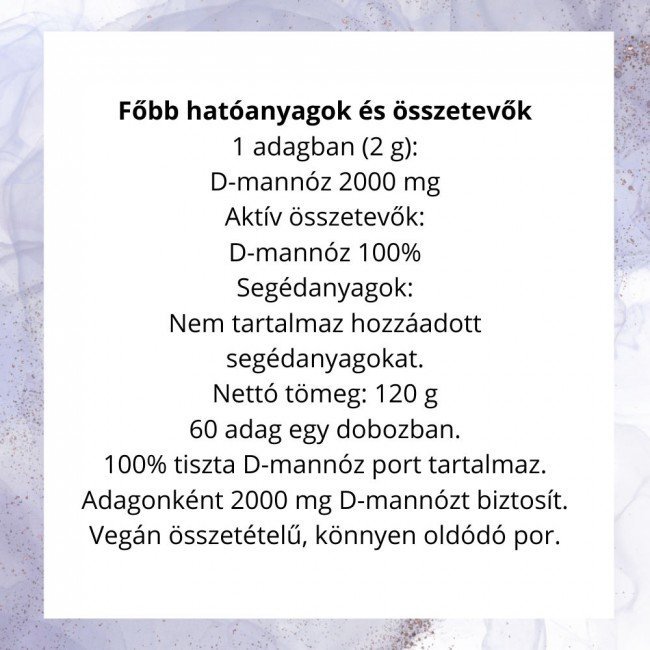 Nordvital d-mannóz por 60adag 120g Nordvital d-mannóz por 60adag 120g