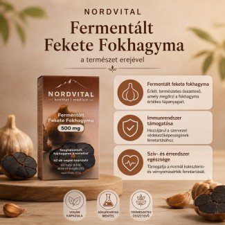 Nordvital fekete fokhagyma kapszula 60db