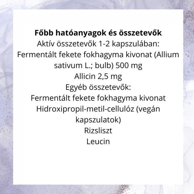 Nordvital fekete fokhagyma kapszula 60db Nordvital fekete fokhagyma kapszula 60db