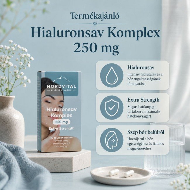 Nordvital hialuron komplex vegán kapszula 30db Nordvital hialuron komplex vegán kapszula 30db
