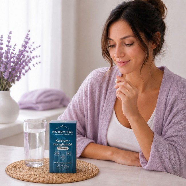 Nordvital kalcium-biszglicinát 75mg kapszula 60db Nordvital kalcium-biszglicinát 75mg kapszula 60db