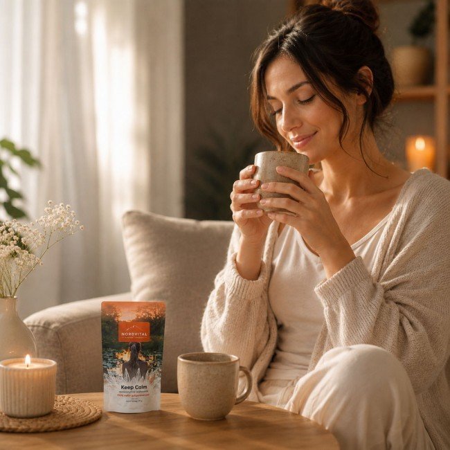 Nordvital keep calm stresszoldó teakeverék 90g Nordvital keep calm stresszoldó teakeverék 90g