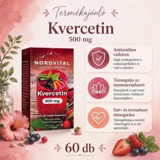 Nordvital kvercetin vegán kapszula 60db