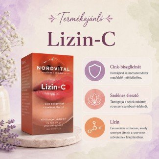 Nordvital lizin-c vegán kapszula 60db