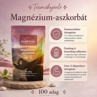 Nordvital magnézium-aszkorbát por 200g