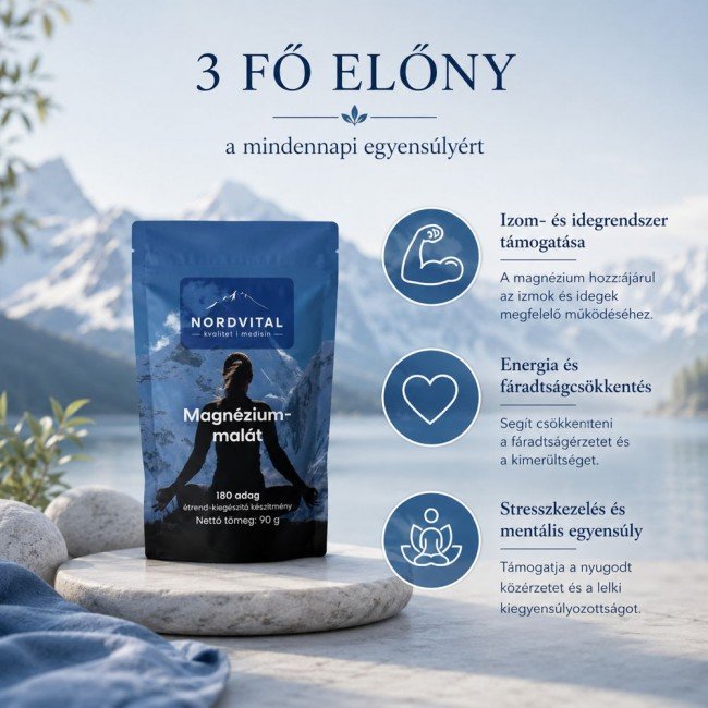Nordvital Magnézium-malát 90g Nordvital Magnézium-malát 90g