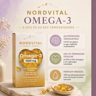 Nordvital omega-3 halolaj kapszula 60db