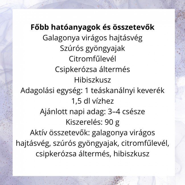 Nordvital szívbarát teakeverék 90g Nordvital szívbarát teakeverék 90g