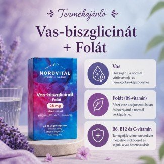 Nordvital vas-biszglicinát vegán kapszula 60db