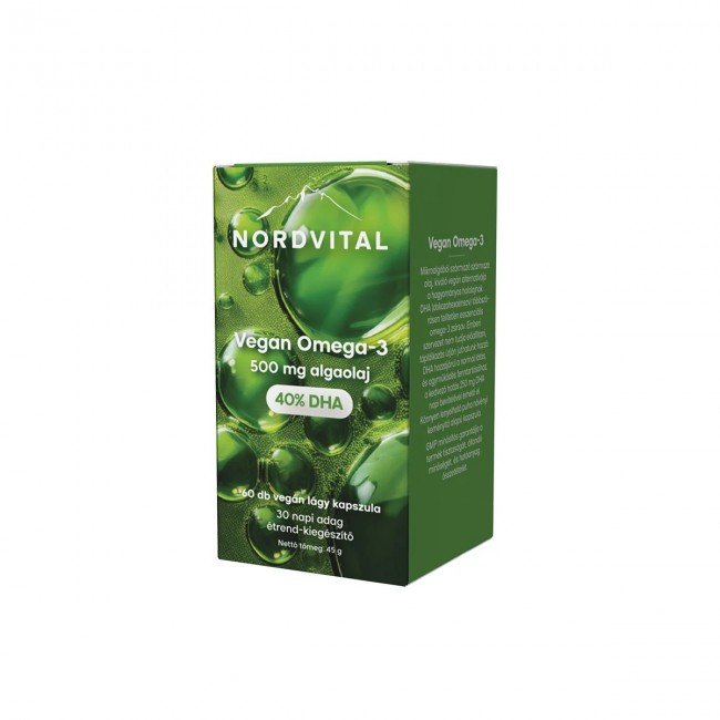 Nordvital Vegan Omega-3 500mg algaolajjal 60db
