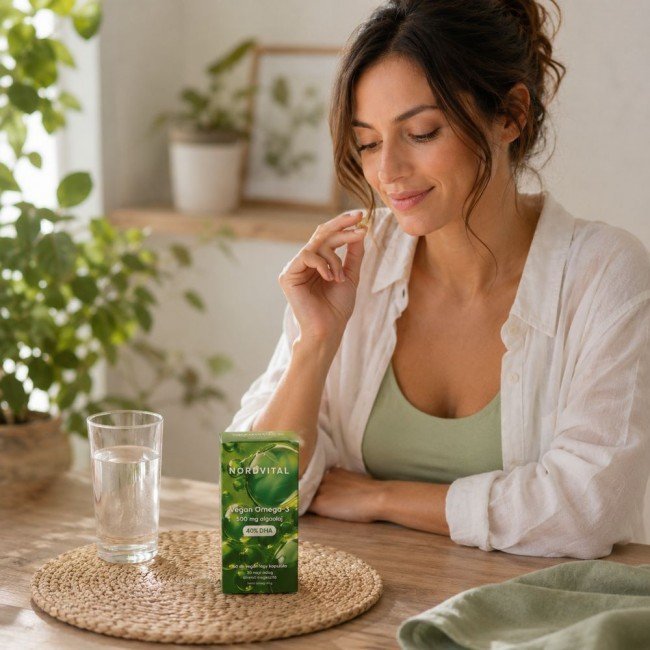 Nordvital Vegan Omega-3 500mg algaolajjal 60db Nordvital Vegan Omega-3 500mg algaolajjal 60db