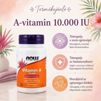 Now a-vitamin 10000iu lágy kapszula 100db Now a-vitamin 10000iu lágy kapszula 100db