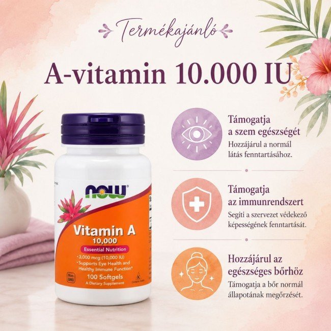 Now a-vitamin 10000iu lágy kapszula 100db