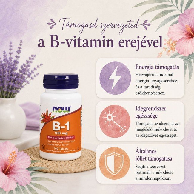 Now b-1 vitamin tabletta 100db