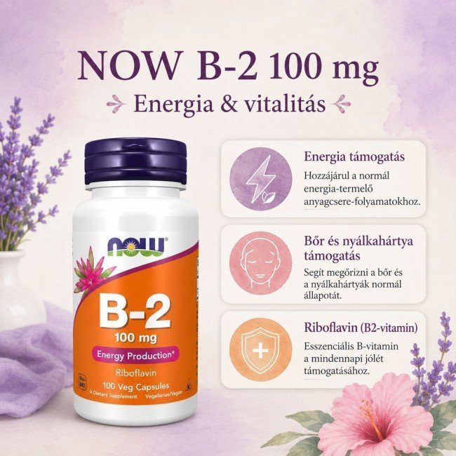 Now b-2 vitamin tabletta 100db Now b-2 vitamin tabletta 100db