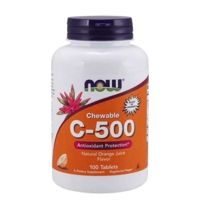 Now c-500 narancs ízű rágótabletta 100db
