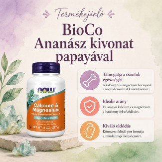 Now Calcium & Magnesium por D vitaminnal 227g Now Calcium & Magnesium por D vitaminnal 227g