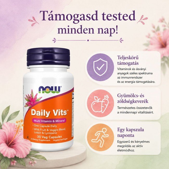 Now daily vits multivitamin tabletta 100db Now daily vits multivitamin tabletta 100db