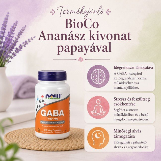 Now Gaba 750 mg 100 db kapszula Now Gaba 750 mg 100 db kapszula