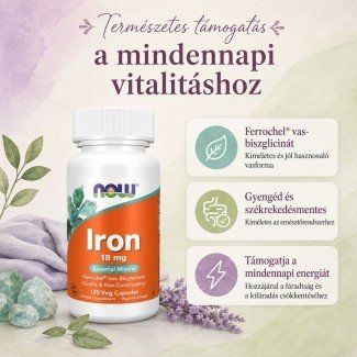 Now iron 18mg kapszula 120db Now iron 18mg kapszula 120db