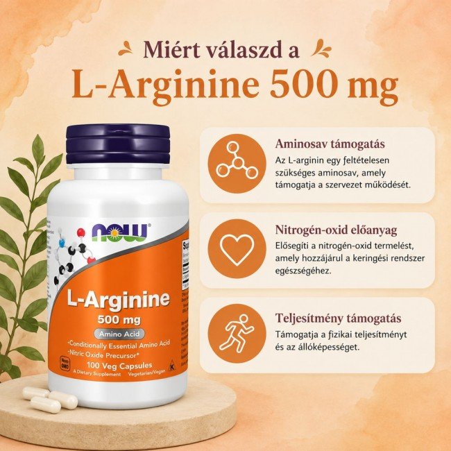 Now l-Arginine kapszula 100db Now l-Arginine kapszula 100db