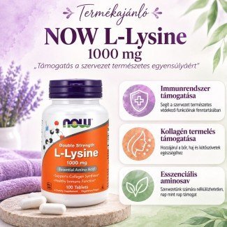 Now l-Lysine tabletta 100db