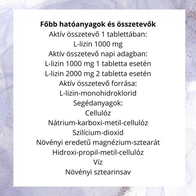Now l-Lysine tabletta 100db