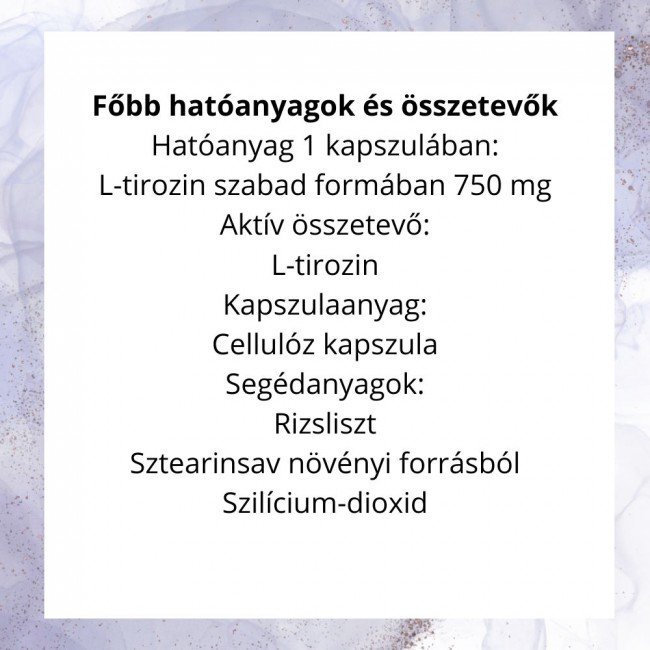 Now L-Tyrosine, Extra Strength, 750 mg, Veg kapszula 90db Now L-Tyrosine, Extra Strength, 750 mg, Veg kapszula 90db