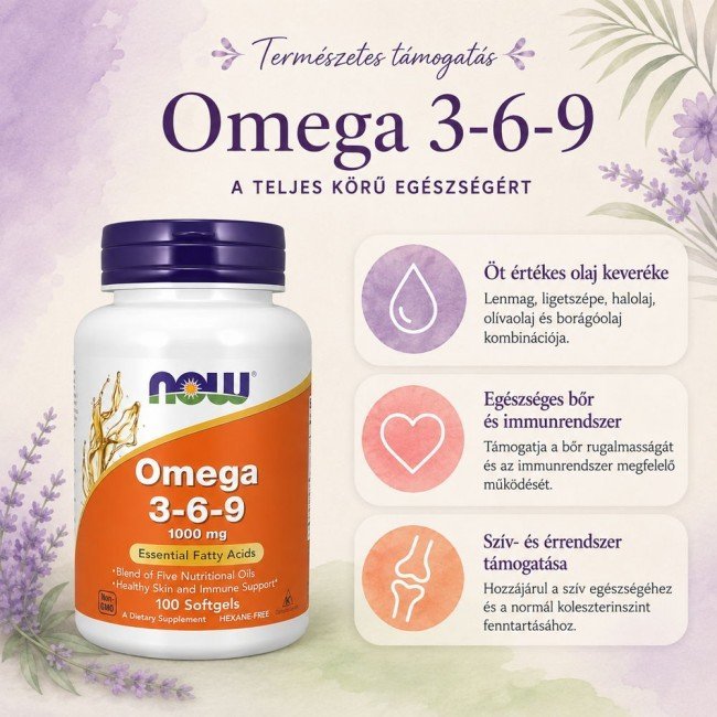 Now omega 3-6-9 kapszula 100db Now omega 3-6-9 kapszula 100db