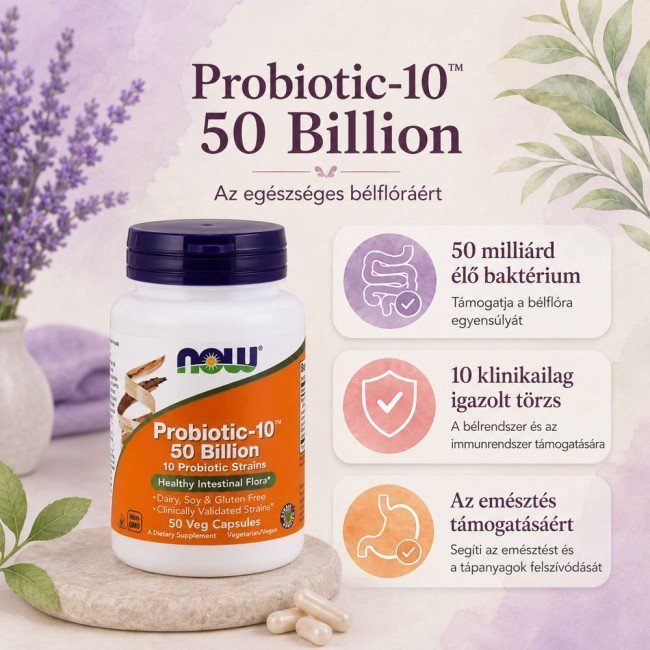 Now Probiotic10 50 Billion kapszula 50 db