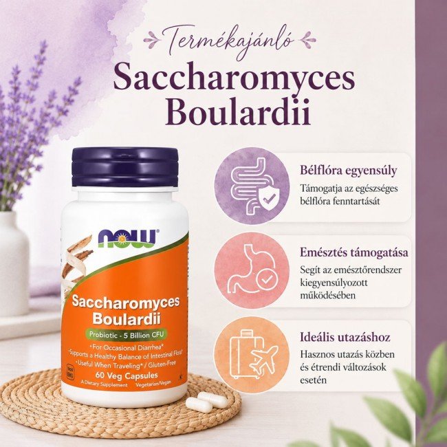 Now Saccharomyces Boulardii 60 db Now Saccharomyces Boulardii 60 db