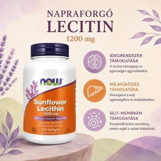 Now sunflower lecithin kapszula 1200mg 100db