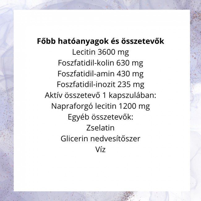 Now sunflower lecithin kapszula 1200mg 100db