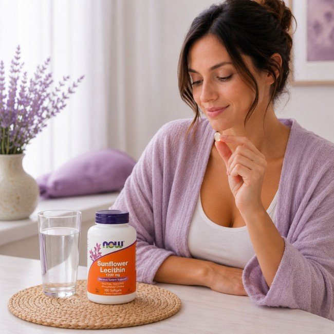 Now sunflower lecithin kapszula 1200mg 100db